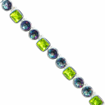 Bratara Argint Topaz Mistic si Peridot