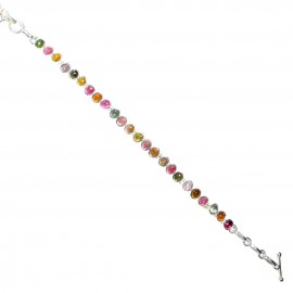 Bratara Argint Turmaline Multicolore Bali