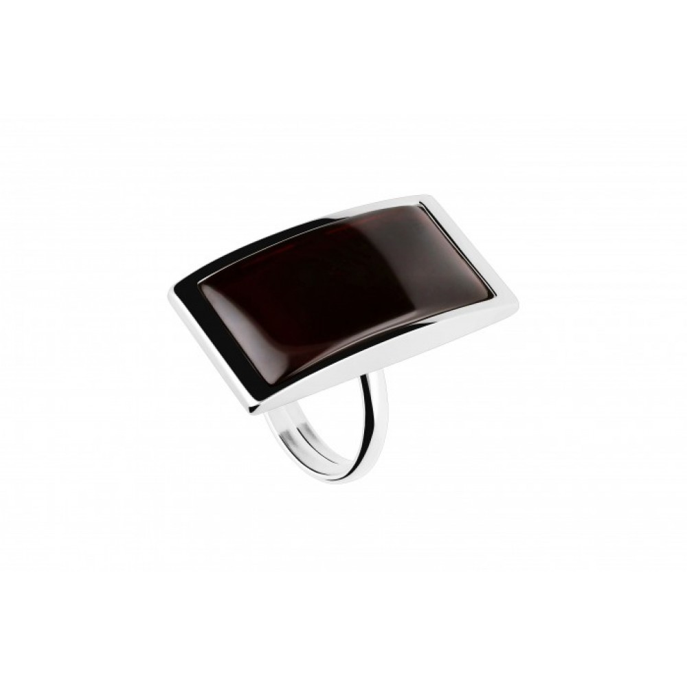 Inel Argint Chihlimbar Cherry Amber