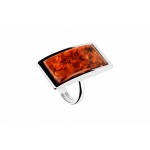 Inel Argint Chihlimbar Classical Amber