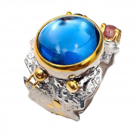 Inel Argint London Blue Topaz