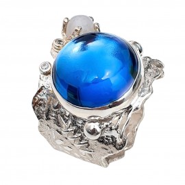 Inel Argint London Blue Topaz Empress