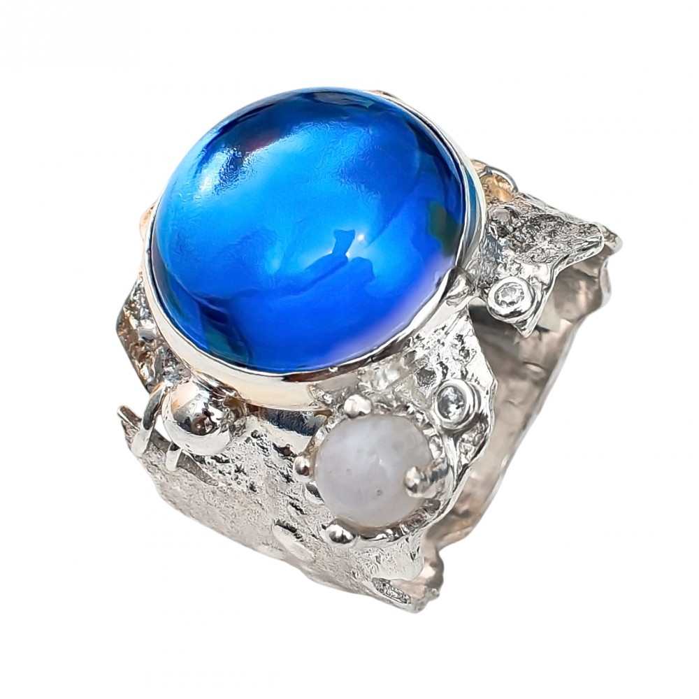 Inel Argint London Blue Topaz Empress