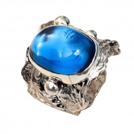 Inel Argint London Blue Topaz Xay