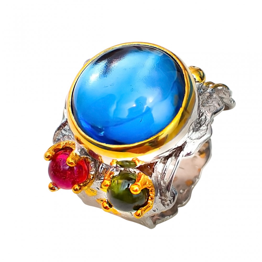 Inel Argint London Blue Topaz