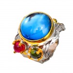 Inel Argint London Blue Topaz