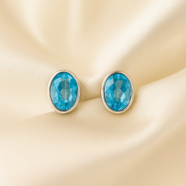 Cercei Argint Blue Topaz Andra 