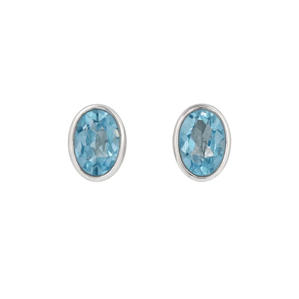 Cercei Argint Blue Topaz Andra 
