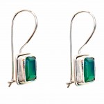 Cercei Argint Jad Verde Mercury