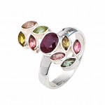 Inel Argint Turmaline Multicolore Casandra
