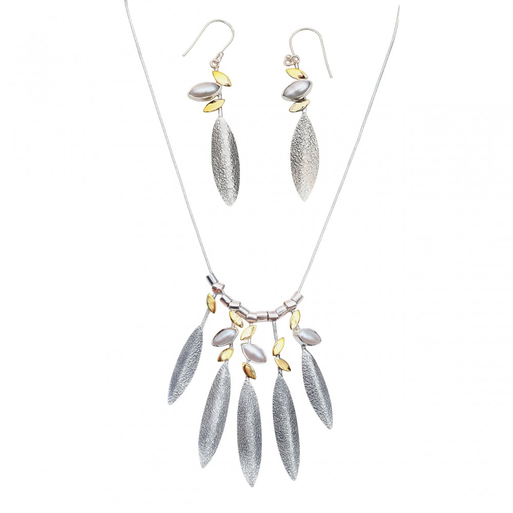 Set Argint Perla Sansa