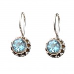 Cercei Argint Blue Topaz Riga