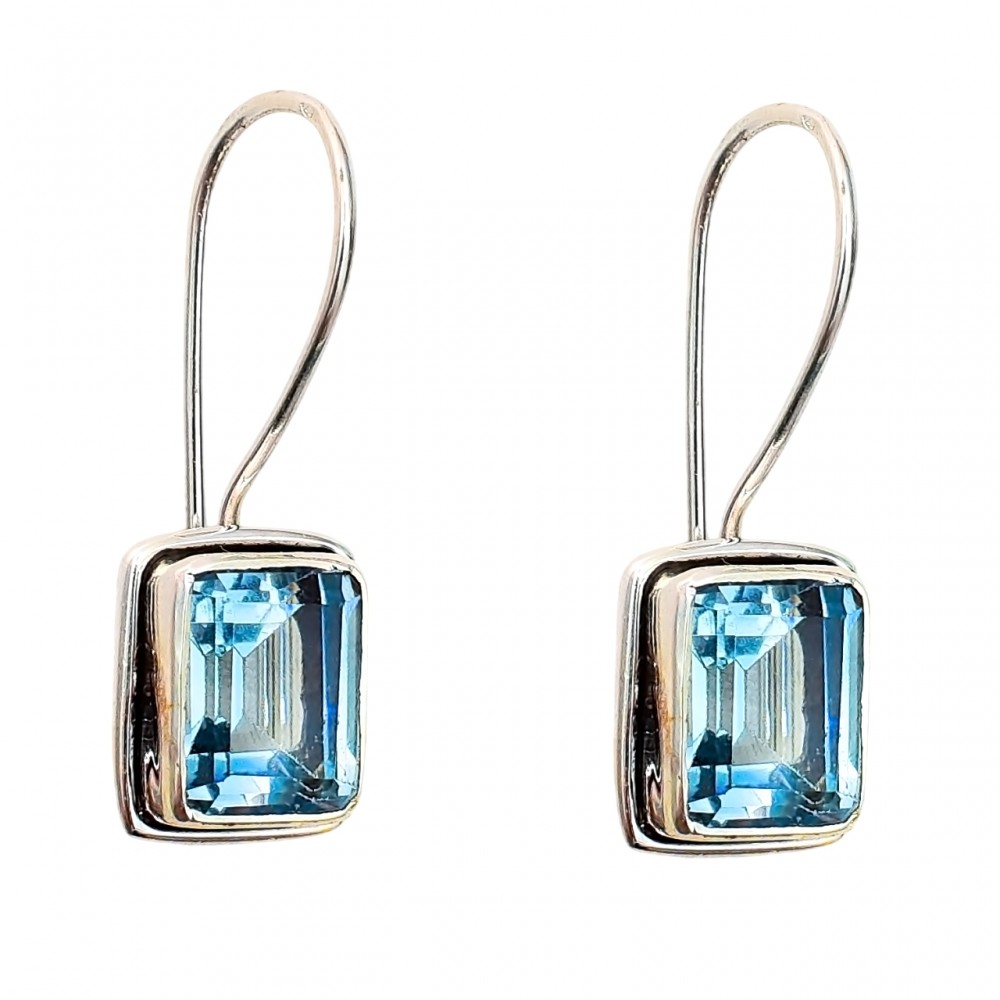 Cercei Argint Blue Topaz Vilnius