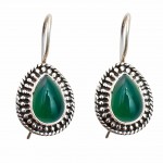 Cercei Argint Jad Verde Eze