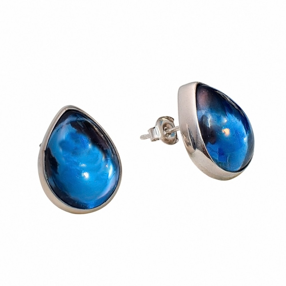 Cercei Argint London Blue Topaz Clara