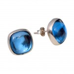 Cercei Argint London Blue Topaz Chiara