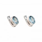 Cercei Argint Blue Topaz Clara