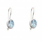 Cercei Argint Blue Topaz Diane 