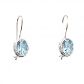 Cercei Argint Blue Topaz Diane 