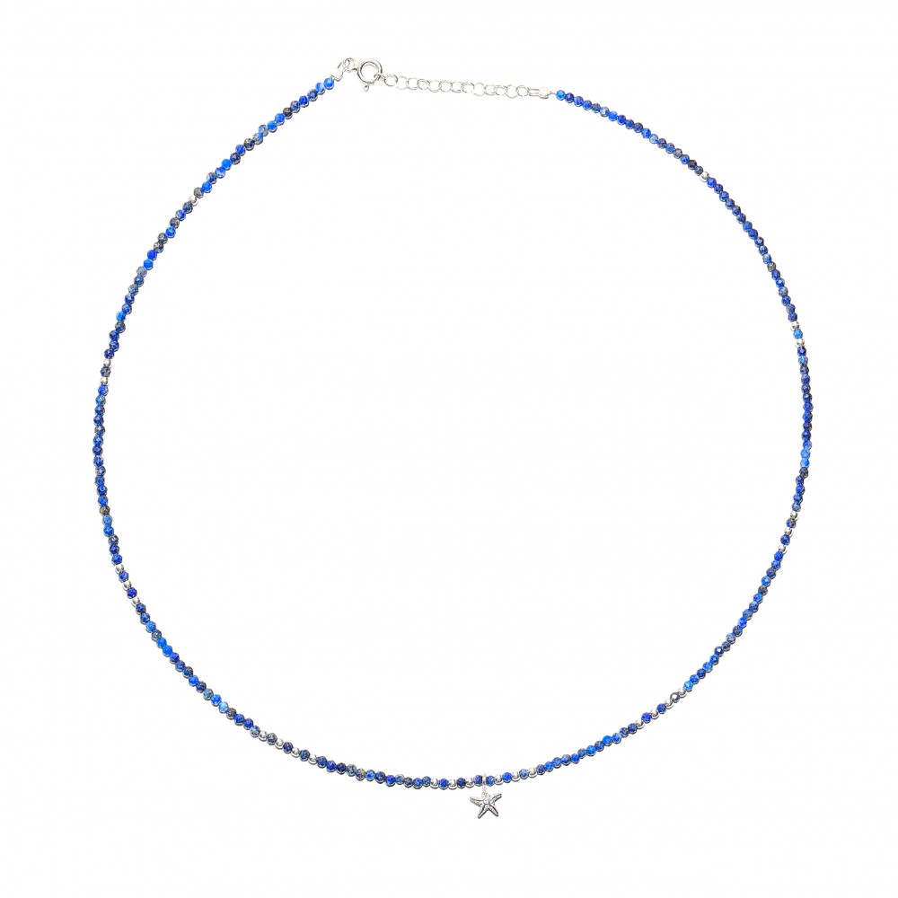 Colier Argint Lapis Lazuli Intense