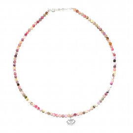 Colier Argint Turmaline Eye