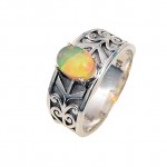 Inel Argint Opal Etiopian Tokio