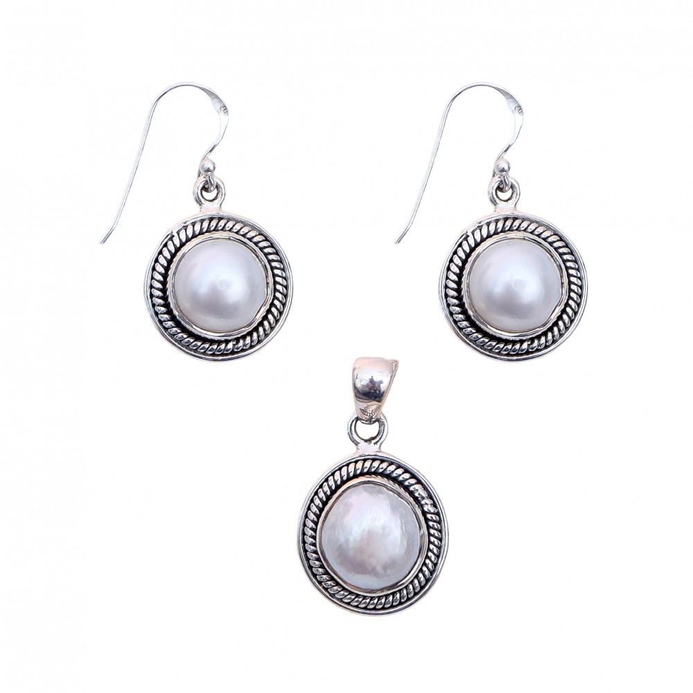 Set Argint Perla Klarina