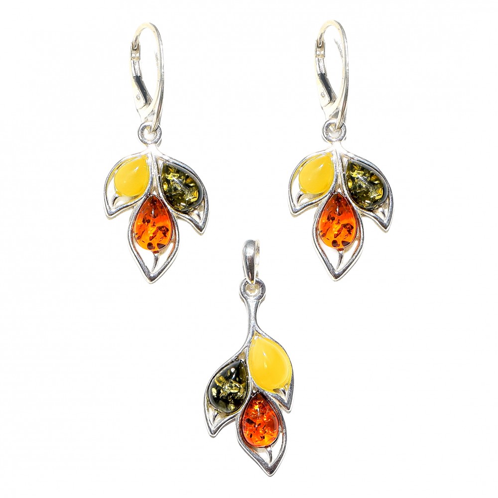 Set Argint Chihlimbar Multicolor Aena