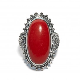 Inel Argint Coral Xerxe