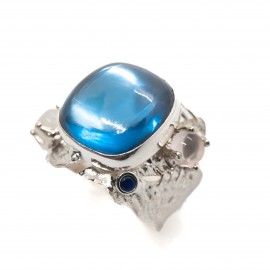 Inel Argint London Blue Topaz Amalia