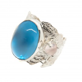 Inel Argint London Blue Topaz July