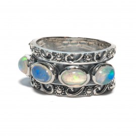 Inel Argint Opal Etiopian Angelis
