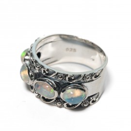 Inel Argint Opal Etiopian Angelis