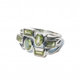 Inel Argint Peridot Elegance