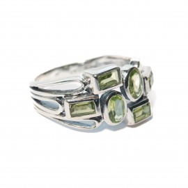 Inel Argint Peridot Elegance