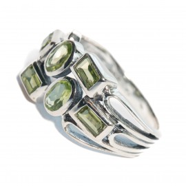 Inel Argint Peridot Elegance