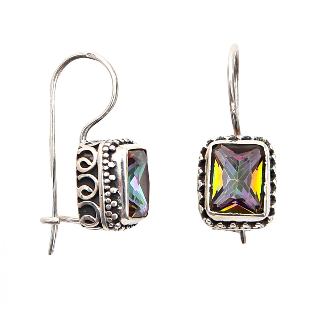 Cercei Argint Topaz Mistic Regina