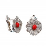 Cercei Argint Zirconii Blumen