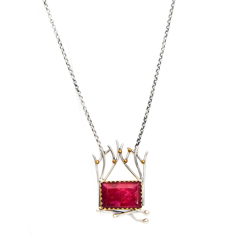 Colier Argint Rubin Artemis