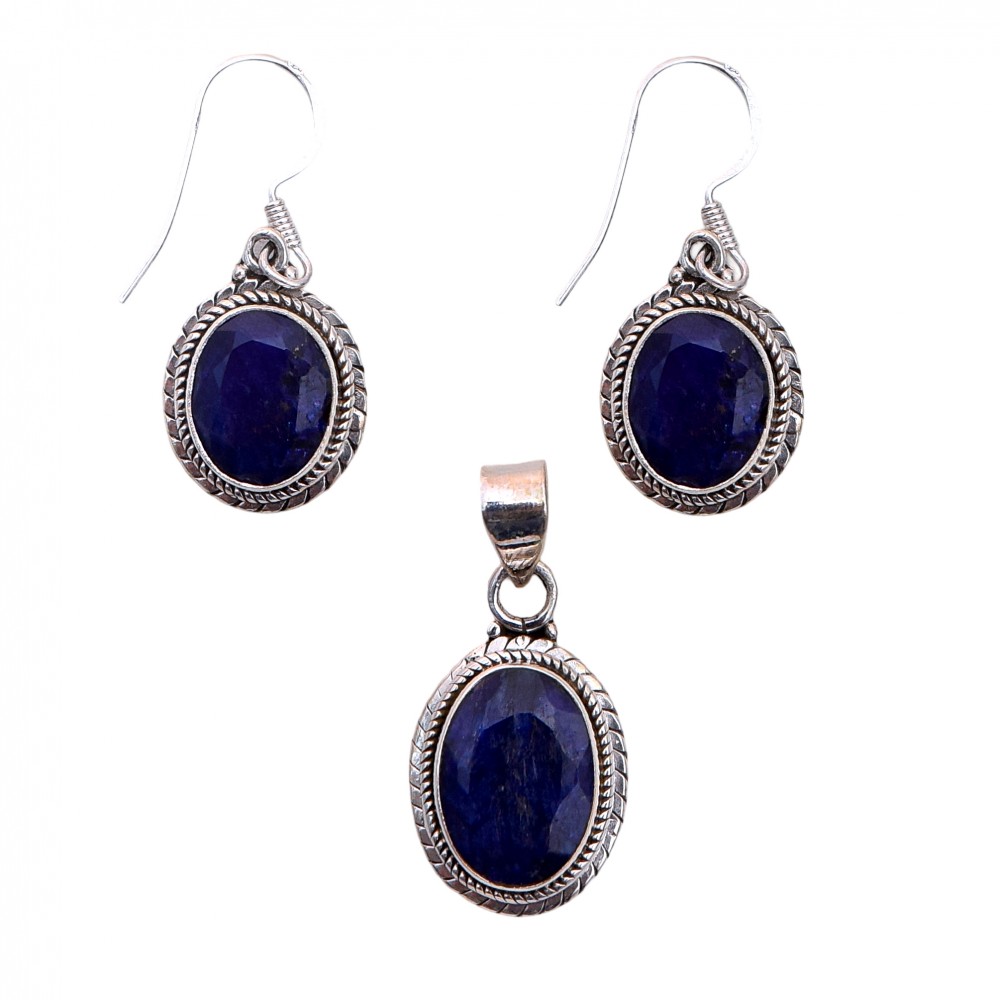 Set Argint Safir Kleo