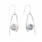 Cercei Argint Blue Topaz Paris 