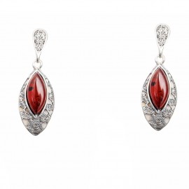 Set Argint Chihlimbar Cognac Goddess