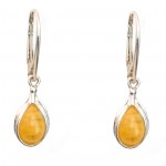 Cercei Argint Chihlimbar Golden Amber Drops
