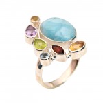 Inel Argint Larimar Magical Crystals