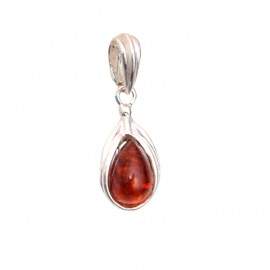 Pandantiv Argint Chihlimbar Cognac Amber Drops