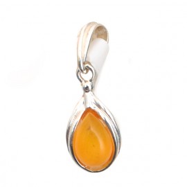 Pandantiv Argint Chihlimbar Golden Amber Drops