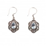 Cercei Argint Blue Topaz Joy