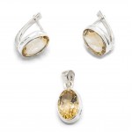 Set Argint Citrin Sasha