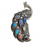 Broșă Pandantiv Argint și Opal Imperial Multicolor