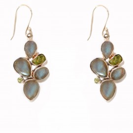 Set Argint Labradorit si Peridot Arda